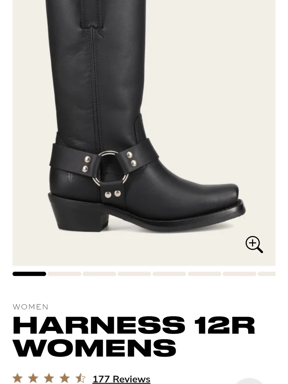 SALE!! Frye Black Leather 12R Harness Boots - Picture 12 of 13